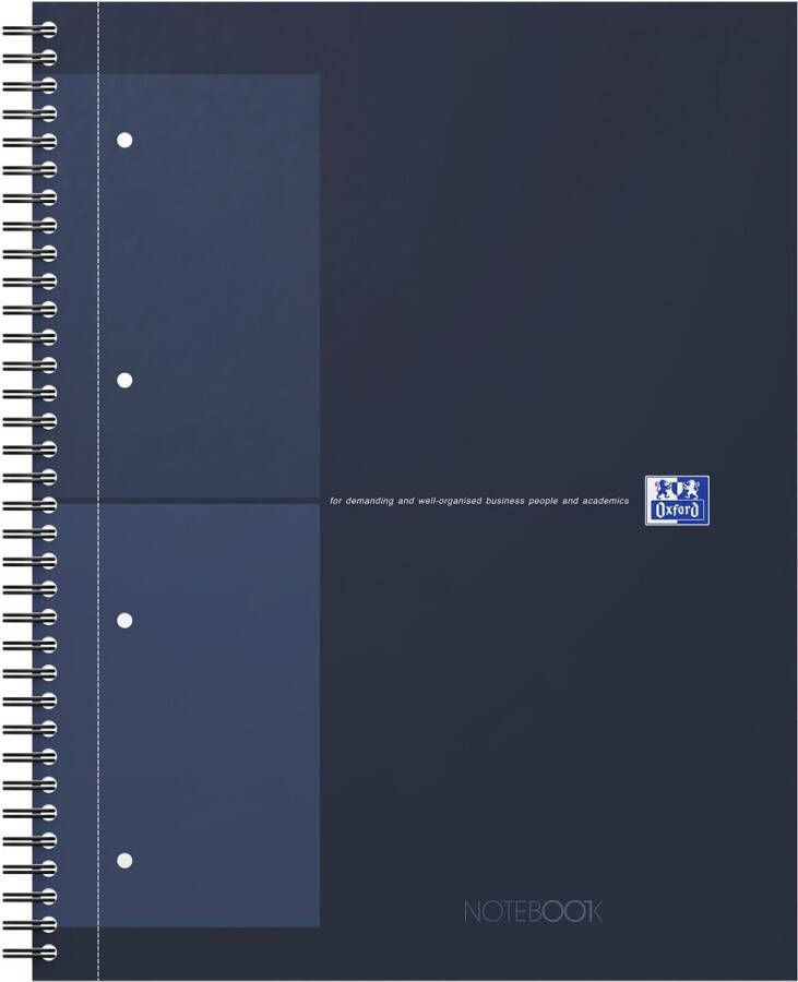 Oxford INTERNATIONAL Notebook Actie 30 jaar 160 bladzijden ft A4+ geruit 5 mm blauw
