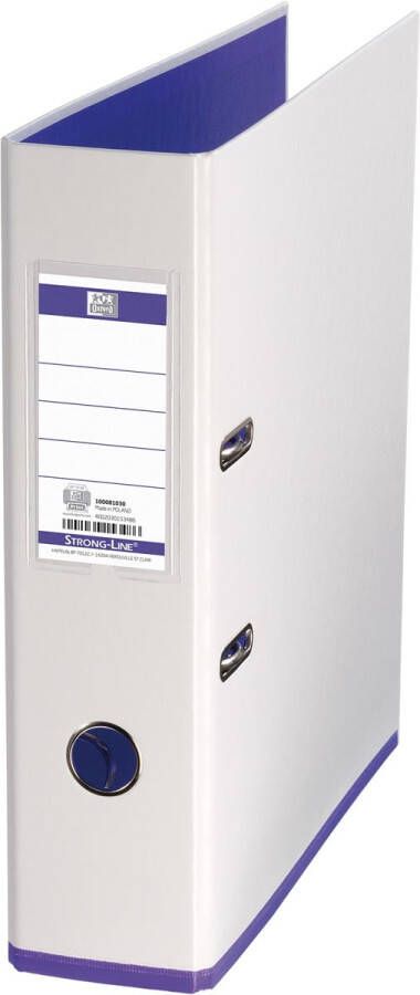 Oxford MyColour ordner formaat A4 uit karton rug van 8 cm wit-paars