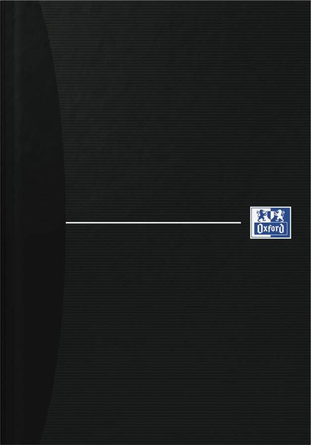 Oxford Office Essentials schrift harde kaft 192 bladzijden gelijnd ft A5 smart black - Foto 2