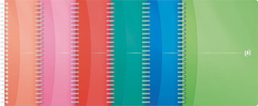 Oxford Office My Colours spiraalschrift 180 bladzijden ft A5 gelijnd geassorteerde kleuren - Foto 2