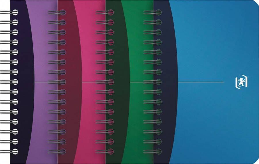 Oxford Office Urban Mix notitieboekje 180 bladzijden ft 11 x 17 cm geruit 5 mm geassorteerde kleuren