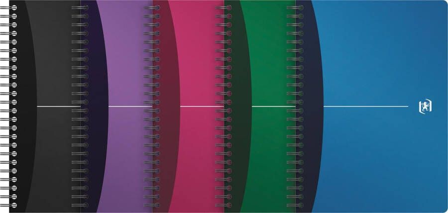 Oxford Office Urban Mix spiraalschrift 180 bladzijden ft A5 geruit 5 mm - Foto 2