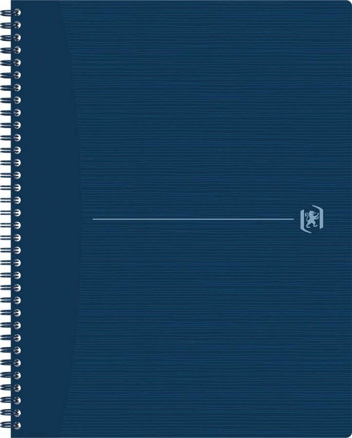 Oxford Origin spiraalschrift ft A4+ 140 bladzijden gelijnd blauw