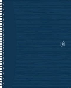 Oxford Origin spiraalschrift ft A4+ 140 bladzijden gelijnd blauw