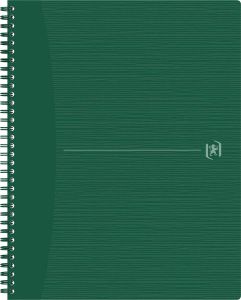 Oxford Origin spiraalschrift ft A4+ 140 bladzijden gelijnd groen