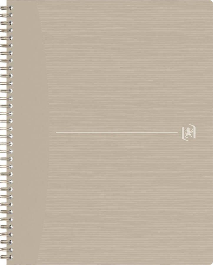 Oxford Origin spiraalschrift ft A4+ 140 bladzijden gelijnd zand