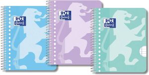 Oxford SCHOOL collegeblok ft A5+ 160 bladzijden gelijnd pak van 3 stuks assorti