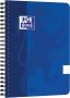 HAMELIN OXFORD Touch spiraalblok A5 gelijnd 70 vel 90g soepele kartonnen kaft blauw - Thumbnail 1