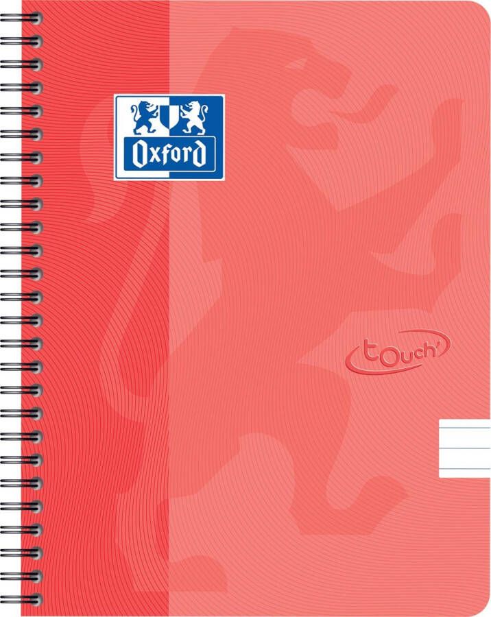HAMELIN OXFORD Touch spiraalblok A5 gelijnd 70 vel 90g soepele kartonnen kaft oranje