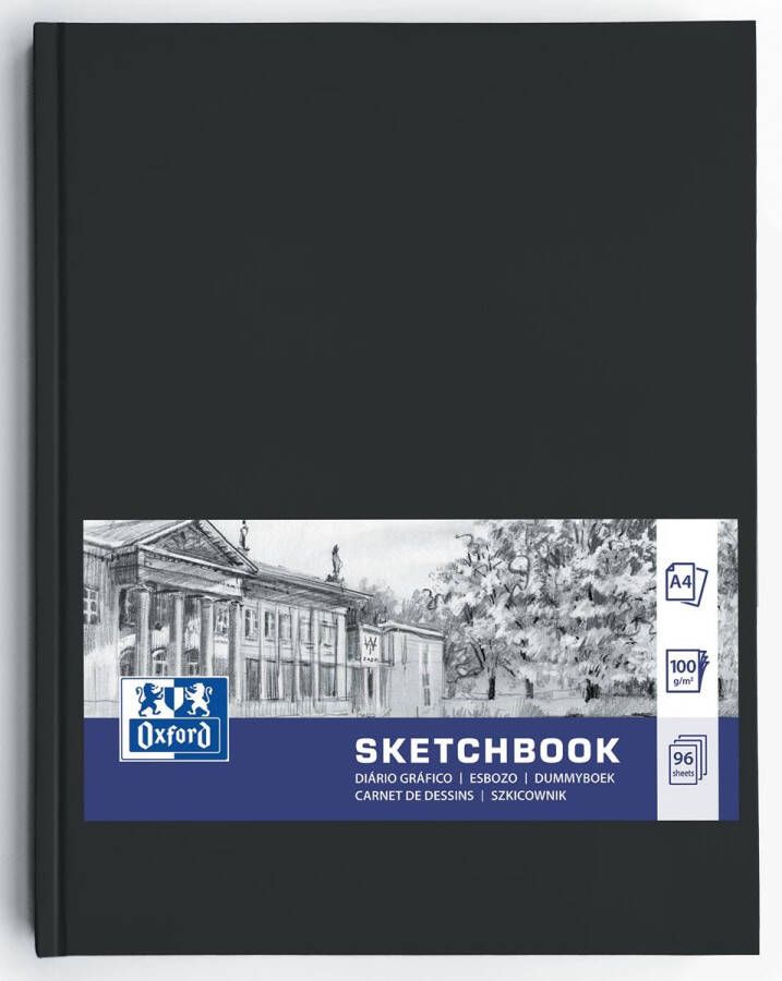 HAMELIN OXFORD dummyboek A4 96 vel 100g harde kartonnen kaft zwart