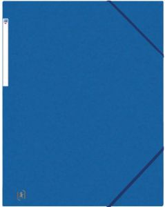 Oxford Elastomap Top File+ A3 3 kleppen 390gr blauw