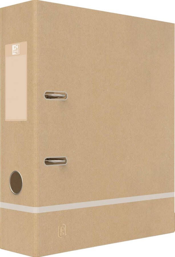Oxford Touareg ordner uit karton ft A4 rug van 8 cm naturel en wit