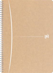 Oxford Touareg spiraalschrift 180 bladzijden ft A4 geruit 5 mm wit