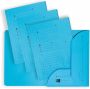 Oxford Ultimate dossiermap formaat A4 uit karton met 2 kleppen pak van 25 stuks blauw - Thumbnail 1
