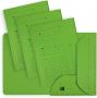 Oxford Ultimate dossiermap formaat A4 uit karton met 2 kleppen pak van 25 stuks groen - Thumbnail 1