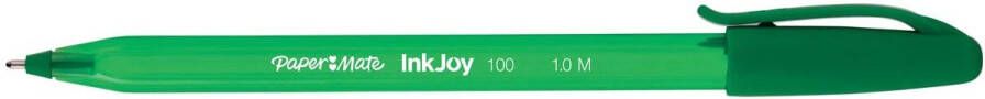 Paper Mate balpen InkJoy 100 met dop groen