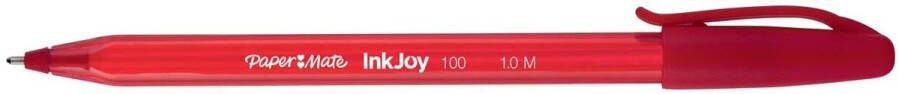 Paper Mate balpen InkJoy 100 met dop rood