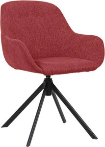 Paperflow bezoekersstoel Sira bekleding uit stof rood