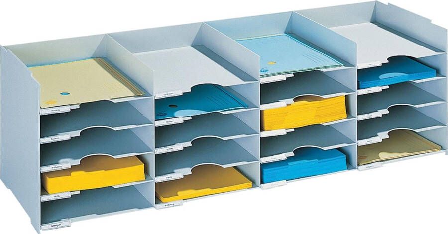 Paperflow Sorteerrek met laden met 20 laden breedte 101 cm