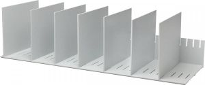 Paperflow Sorteervak met verstelbare tussenschotten 10 tussenschotten breedte 80 2 cm