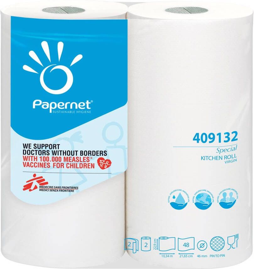 Papernet keukenrol Special 2-laags 48 vellen pak van 2 rollen
