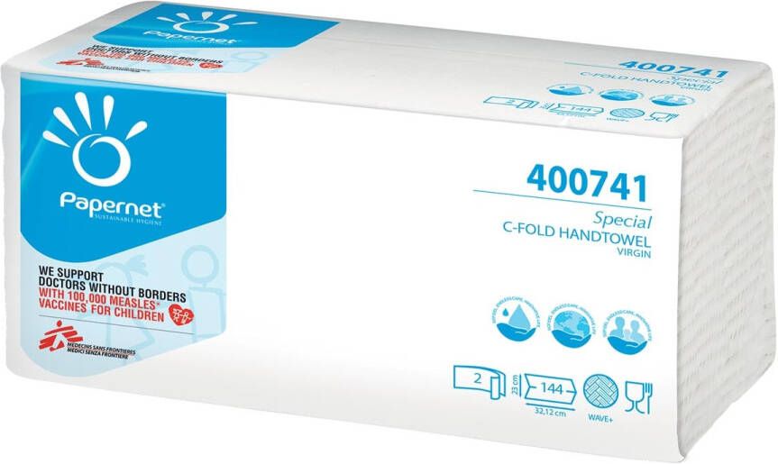 Papernet papieren handdoeken Special C-vouw 2-laags 144 vellen