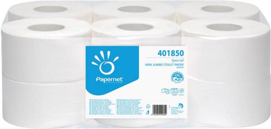Papernet toiletpapier Special Mini Jumbo 2-laags 557 vellen pak van 12 rollen