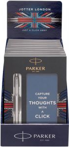 Parker giftbox Jotter balpen + notebook display van 9 stuks