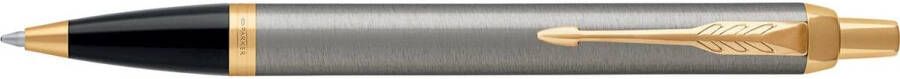 Parker Balpen IM brushed metal GT medium