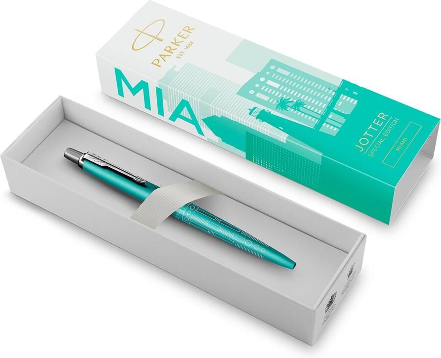 Parker Balpen Jotter special edition Miami turquoise CT medium