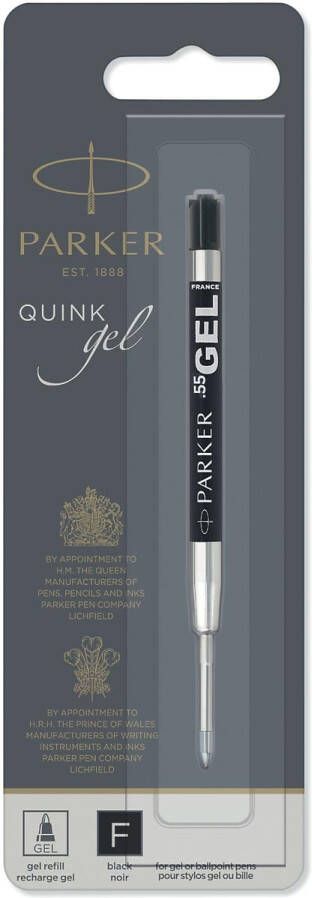 Parker Gelschrijvervulling Quink fijn zwart blister Ã  1 stuk