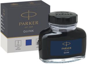 Parker Vulpeninkt Quink permanent 57ml blauw
