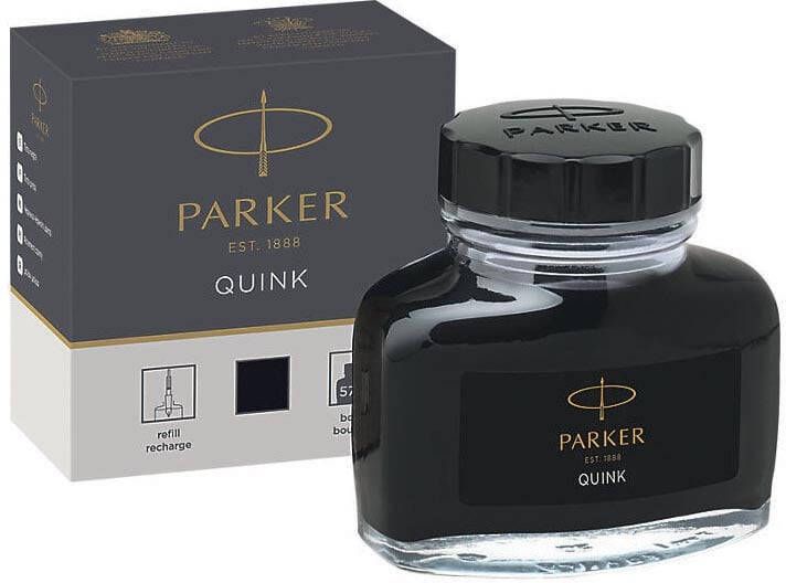 Parker Vulpeninkt Quink permanent 57ml zwart