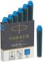 Parker Quink Mini inktpatronen blauw doos met 6 stuks - Thumbnail 2