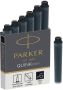 Parker Quink Mini inktpatronen zwart doos met 6 stuks - Thumbnail 1