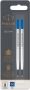 Parker Quink vulling voor roller blauw blister met 2 stuks - Thumbnail 1