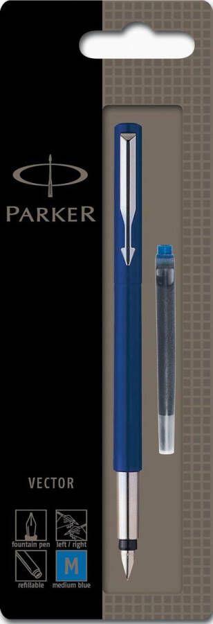 Parker Vector vulpen blauw op blister