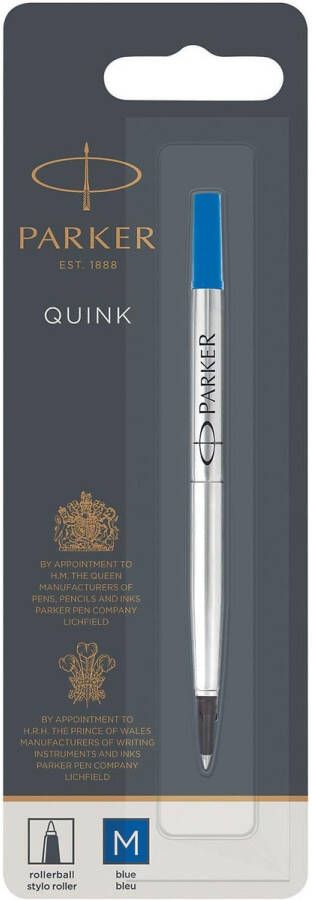 Parker vulling voor roller medium blauw op blister