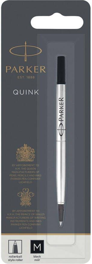 Parker vulling voor roller medium zwart op blister
