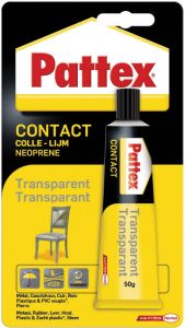 Pattex contactlijm Transparant tube van 50 g op blister