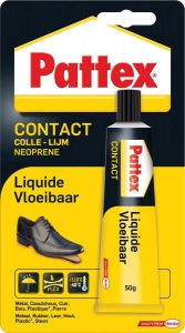 Pattex contactlijm Vloeibaar tube van 50 g op blister