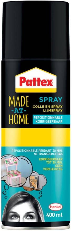 Pattex Made At Home lijmspray corrigeerbaar 400 ml