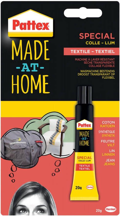 Pattex Made At Home textiellijm tube 20 g op blister