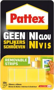Pattex montagelstrips Geen Spijkers & Schroeven blister van 10 stuks
