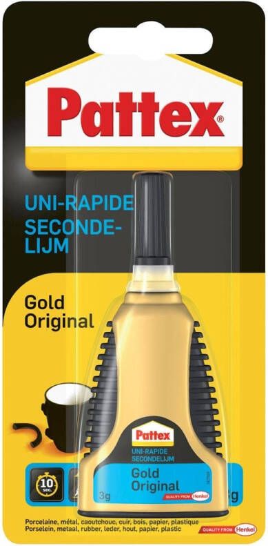 Pattex Secondelijm Gold original tube 3gram op blister