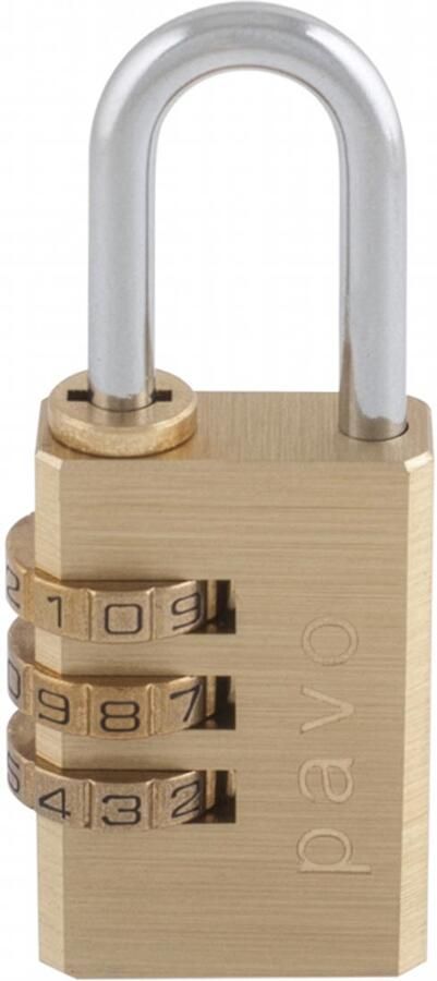 Pavo Hangslot met cijferslot 41x28x12mm
