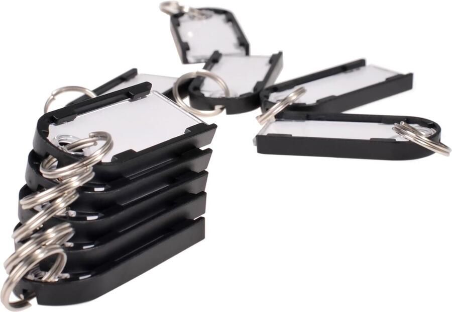 Pavo Magnettag sleutelhanger pak van 10 stuks zwart