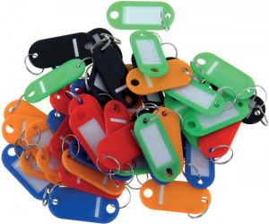 Pavo Sleutelhangers geassorteerde kleuren pak van 20 stuks