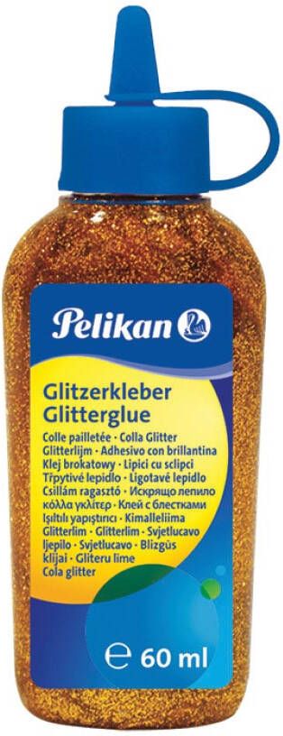 Pelikan glitterlijm flacon van 60 ml goud