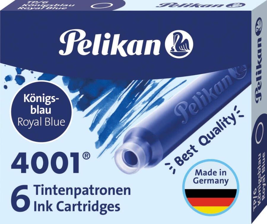 Pelikan Inktpatroon 4001 koningsblauw 6 stuks